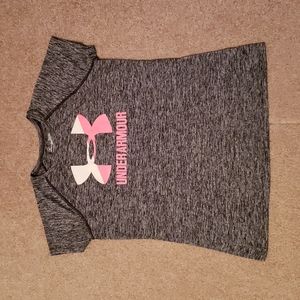 Under Armour Girls Gray Tee-shirt